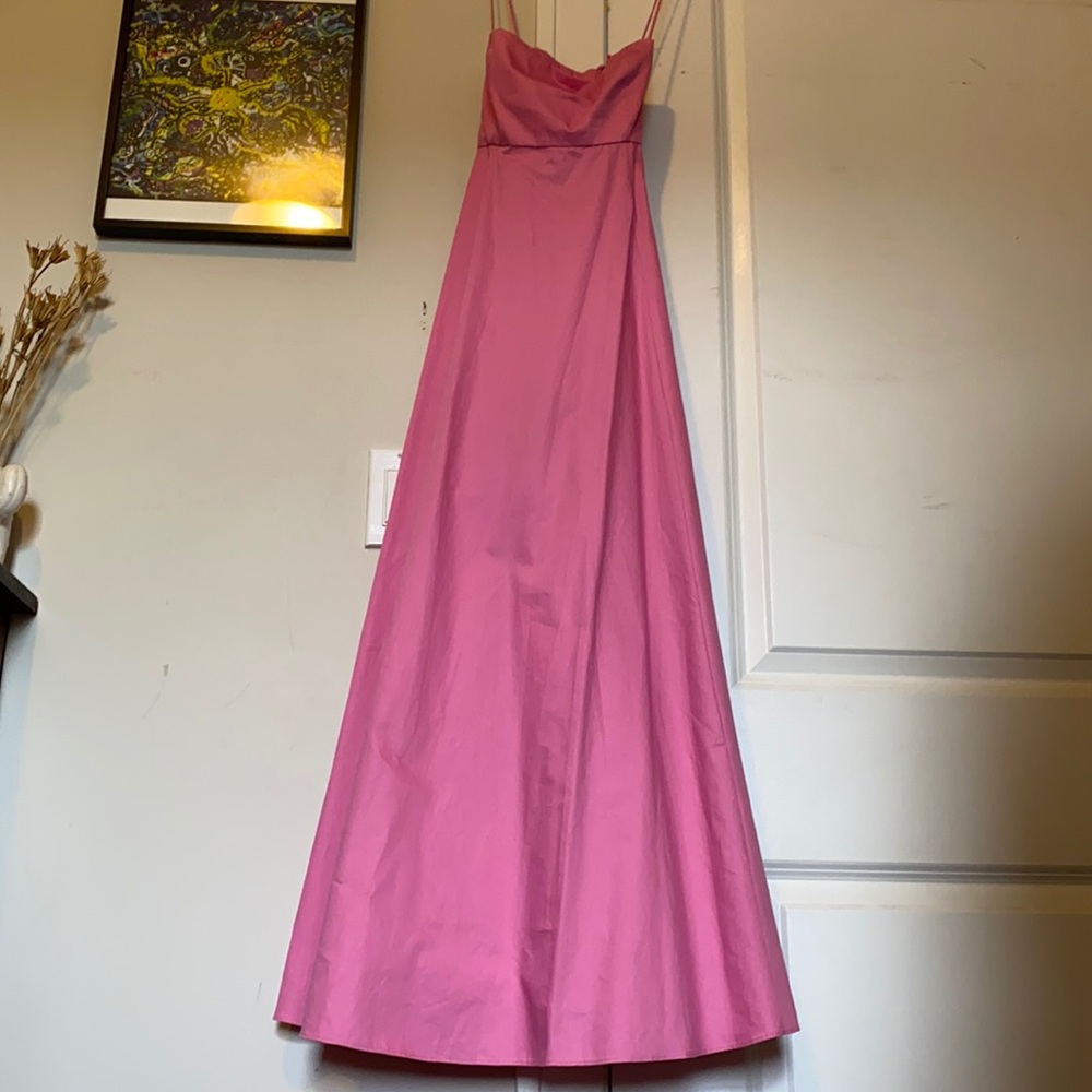 Pink Zara midi dress